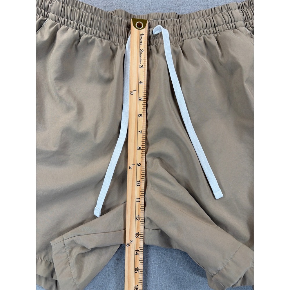 Nike Mens Tan Athletic Shorts Large Mesh Lined Drawstring Pockets AR2382-247 - Picture 8 of 11